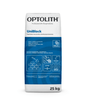 Zaprawa murarska cienkowarstwowa biała/szara - UniBlock