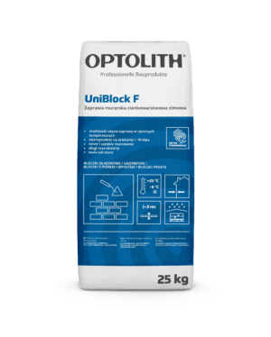 Zaprawa murarska cienkowarstwowa zimowa - UniBlock F