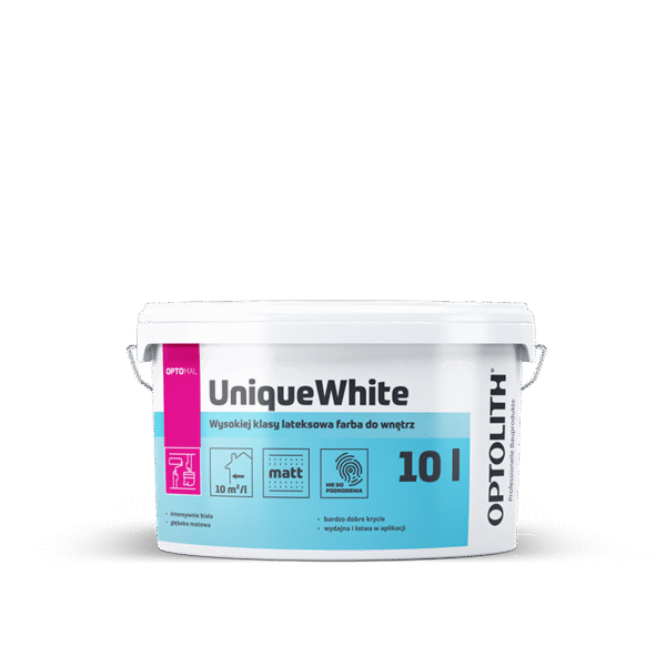Optomal UniqueWhite – Wysokiej klasy lateksowa farba do wnętrz