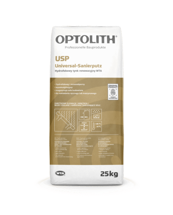  Optosan USP Universal-Sanierputz - Hydrofobowy tynk renowacyjny WTA 