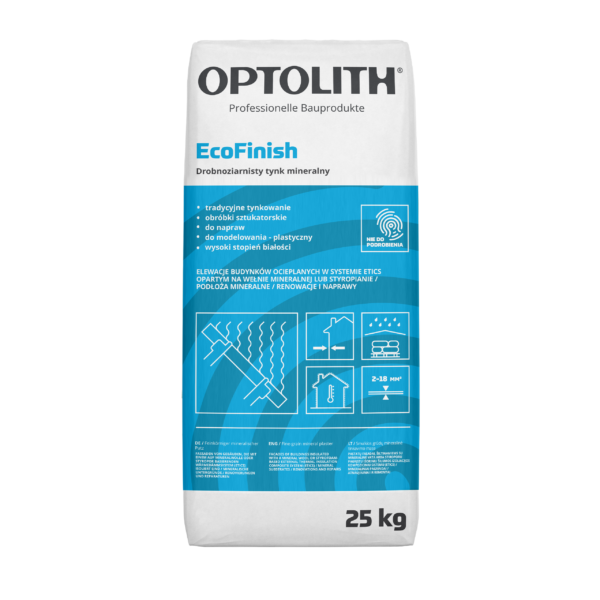 Optoplast EcoFinish - Drobnoziarnisty tynk mineralny