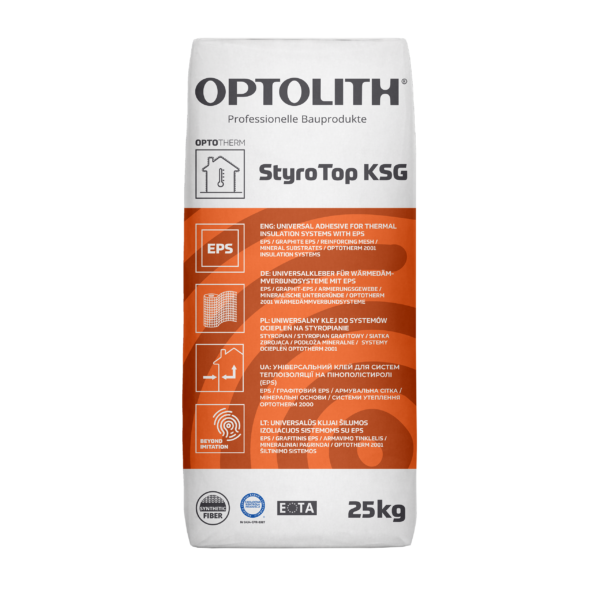 Optotech StyroTop KSG - Uniwersalny klej do systemów ociepleń na styropianie