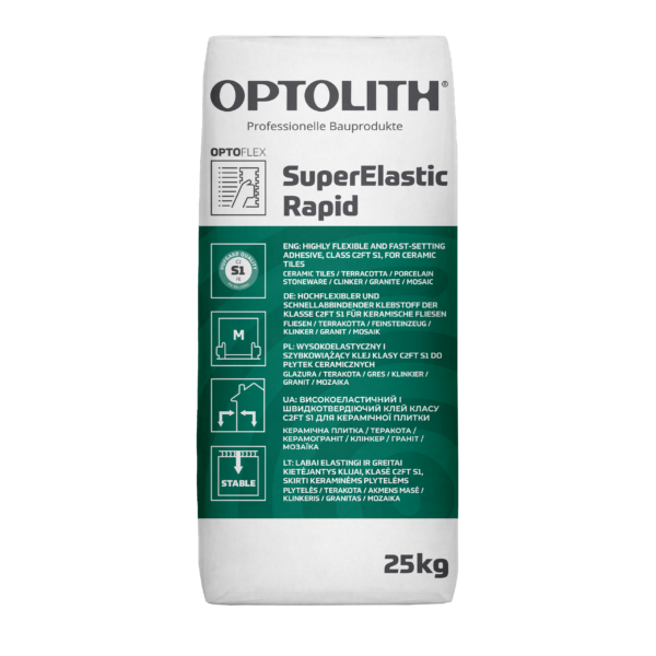 Optoflex SuperElastic Rapid - Szybkowiążący, elastyczny klej klasy C2FT do płytek ceramicznych